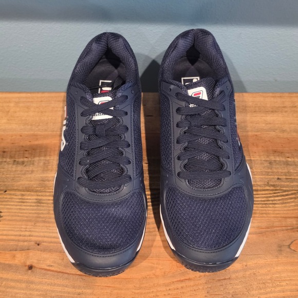 Fila Mens Volley Zone Pickleball Shoes Navy Blue White 1PM00594-422 Size 11.5 main image 9